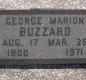 OK, Grove, Olympus Cemetery, Headstone, Buzzard, George Marion
