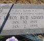 OK, Grove, Olympus Cemetery, Headstone, Adams, Leroy Bud