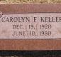 OK, Grove, Olympus Cemetery, Headstone, Keller, Carolyn F.