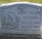 OK, Grove, Olympus Cemetery, Headstone, Cannon, John Hugh