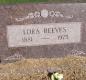 OK, Grove, Olympus Cemetery, Headstone, Reeves, Lora