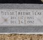 OK, Grove, Olympus Cemetery, Headstone, Lay, Jesse Reeme
