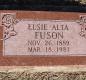 OK, Grove, Olympus Cemetery, Headstone, Fuson, Elsie Alta