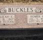OK, Grove, Olympus Cemetery, Headstone, Buckles, Homer E. & Delilah E.