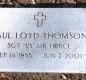 OK, Grove, Buzzard Cemetery, Thomson, Paul Loyd Military Headstone